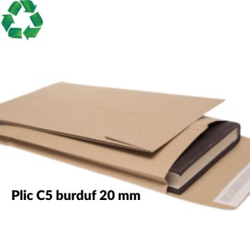 Plic C5 burduf 20 mm ,169x229  mm , Set 25 buc 3247