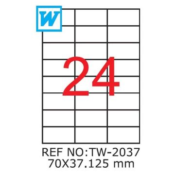 Etichete A4 , 70 x 37,125mm , TW 2037 1194