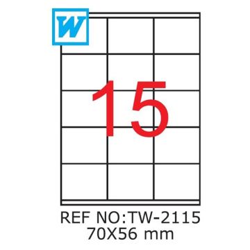 Etichete A4 , 70 x 56mm , TW 2115 1199