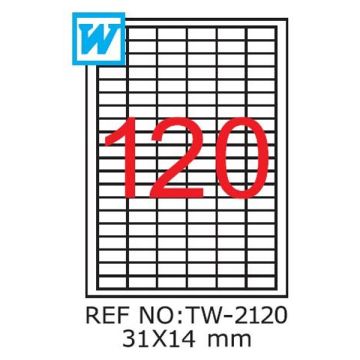 Etichete A4 , 31 X 14mm , TW 2120 1200