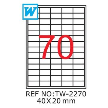 Etichete A4 , 40 x 20mm , TW 2270 1208